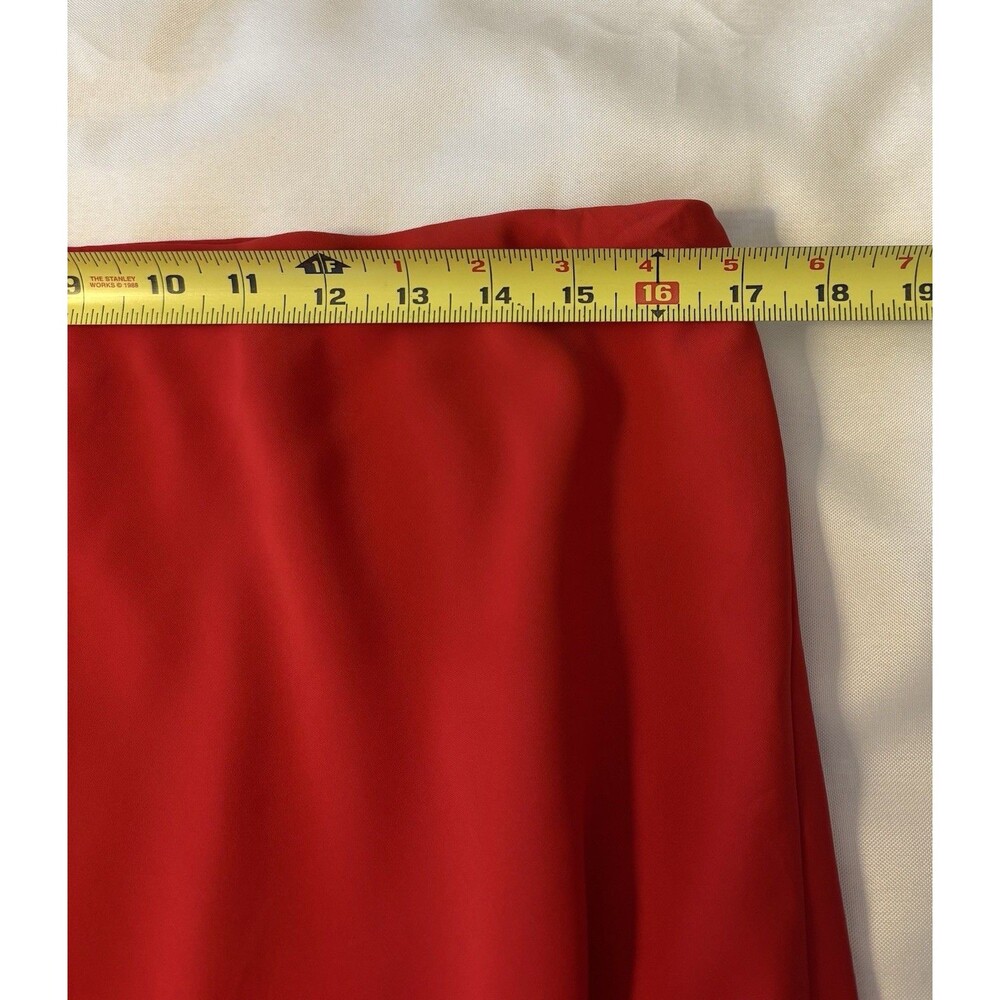 ABERCROMBIE & FITCH Red Maxi Skirt Womens Large Pull On Lined Long Colorful Boho - Picture 7 of 9